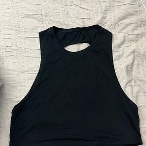 Lululemon Muscle love cropped tank top (cut out in back)